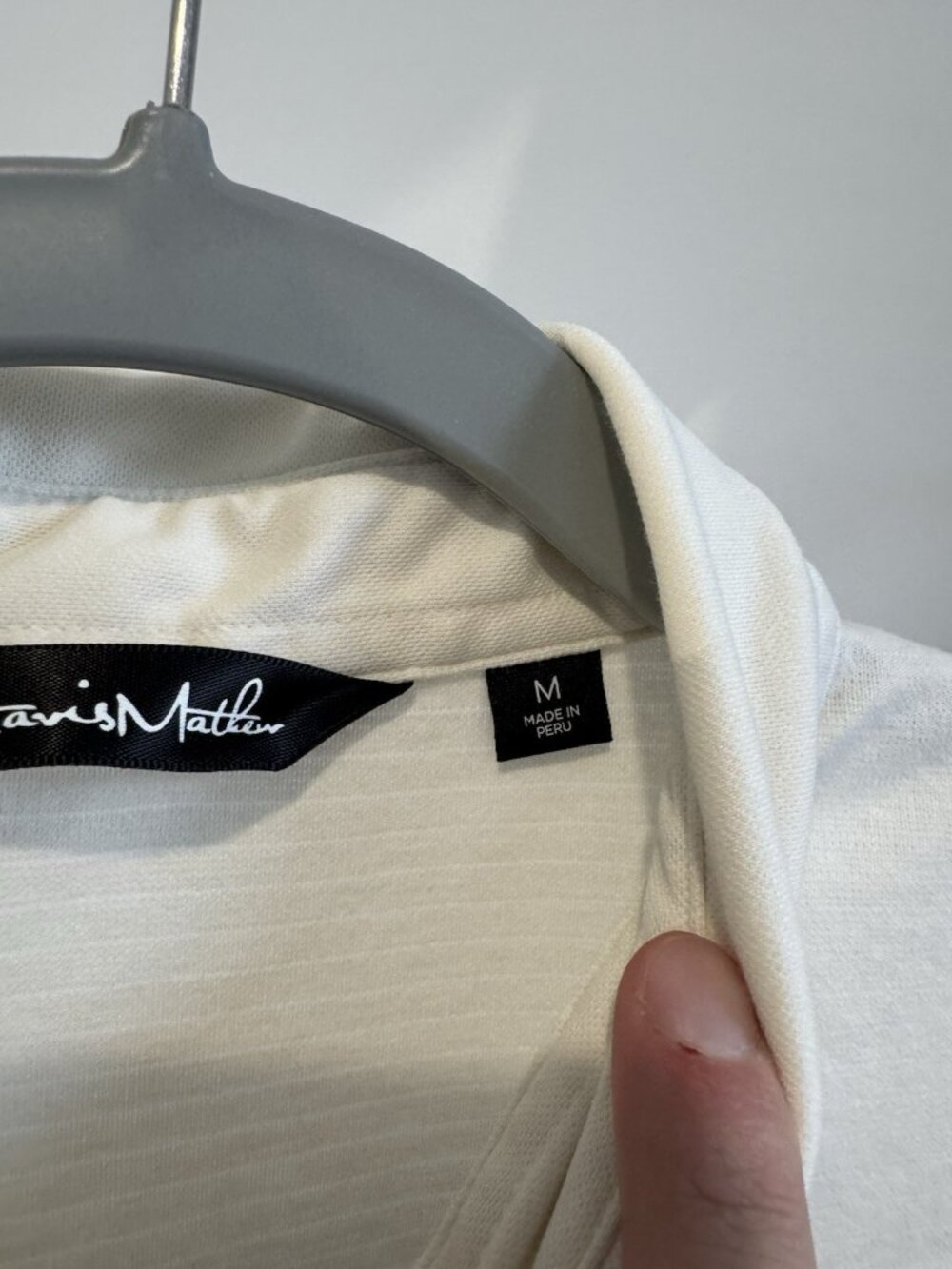 TravisMathew Golf Polo Men's M Cream White - Picture 5 of 8